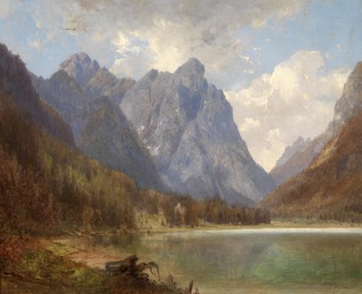 Le lac de Toblach dans la vallée de Puster - Carl Hasch